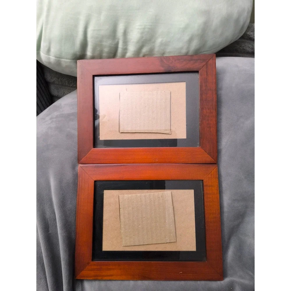 Melannco Wooden Picture Frames Set of 2